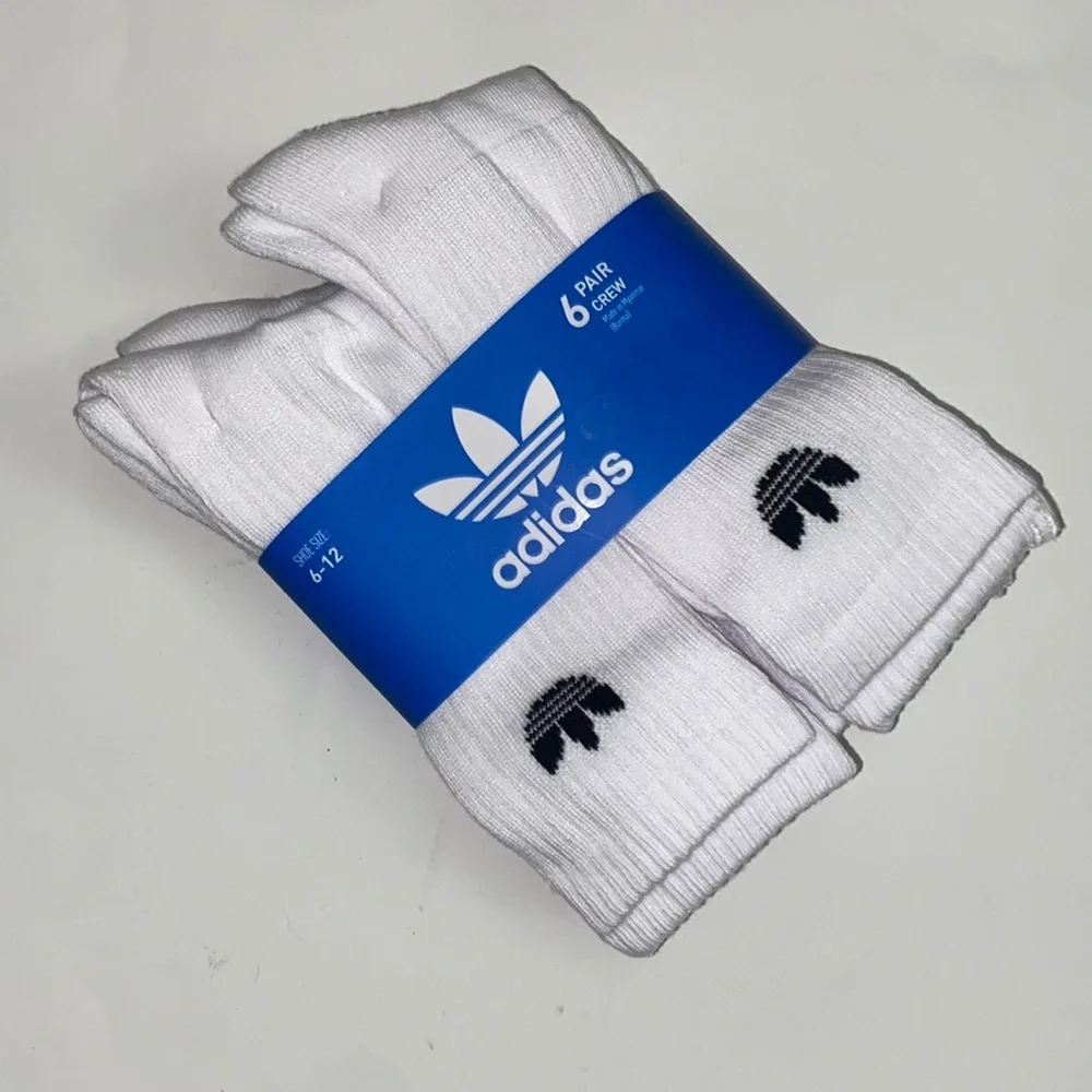 Adidas Originals trefoil Logo cushioned Crew Socks 12 pairs